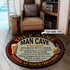 Man Cave Rule Beer Round Mat 06985
