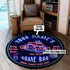 Personalized Home Bar Neon Round Mat 06619