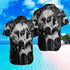 Skull Melting Hydrographic Combo Hawaii Shirt And Beach Shorts 08977
