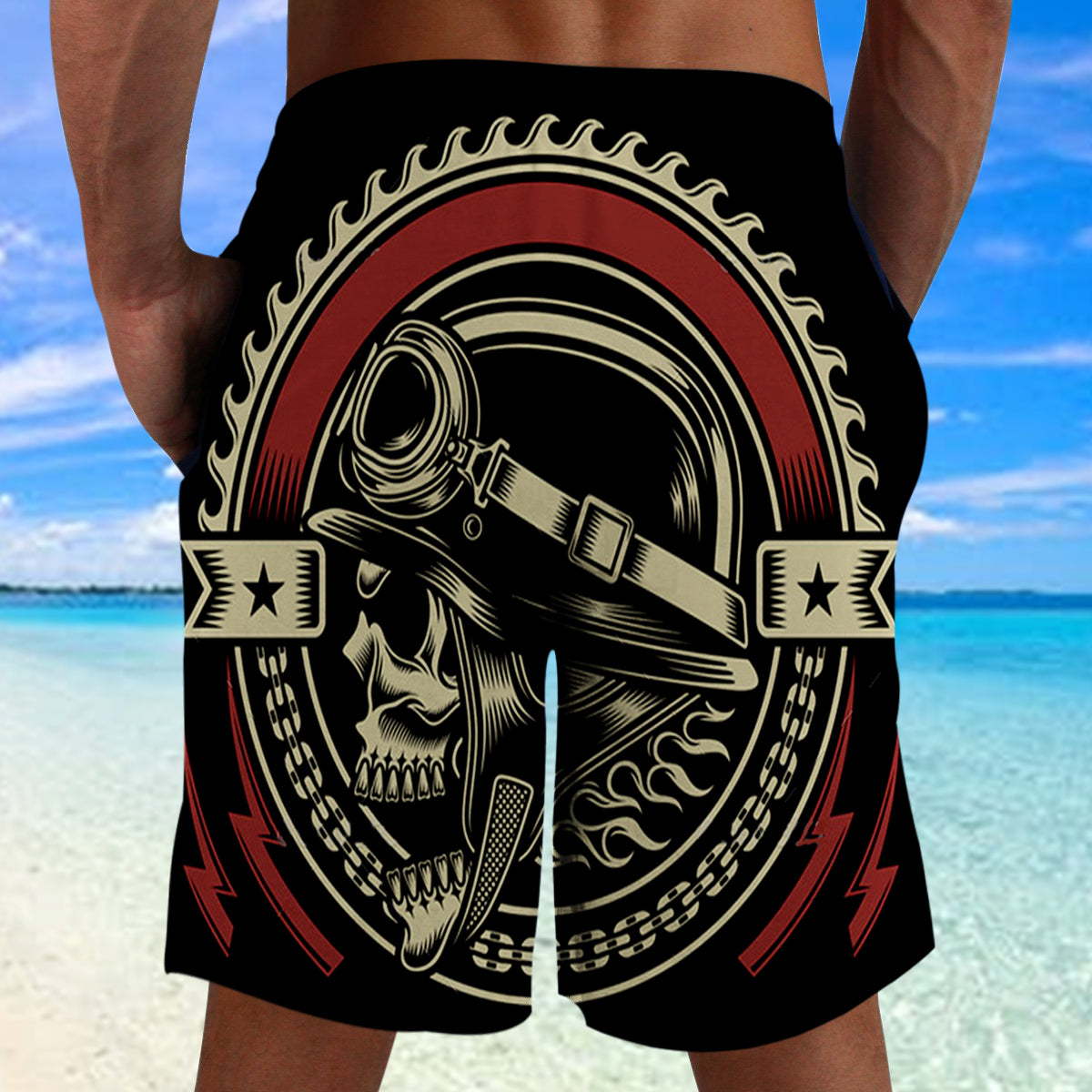 Skull Beach Shorts 08239
