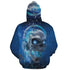 Skull blue music 3D Hoodie 06324