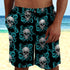Skull Pattern Shorts 08670