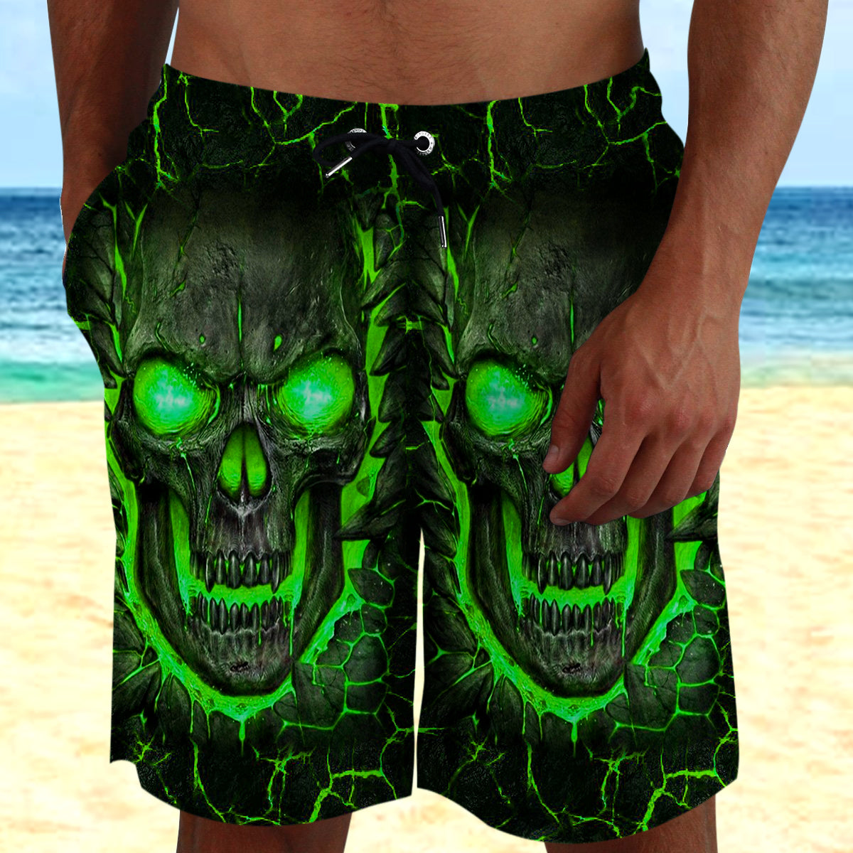 Skull Beach Shorts 09221