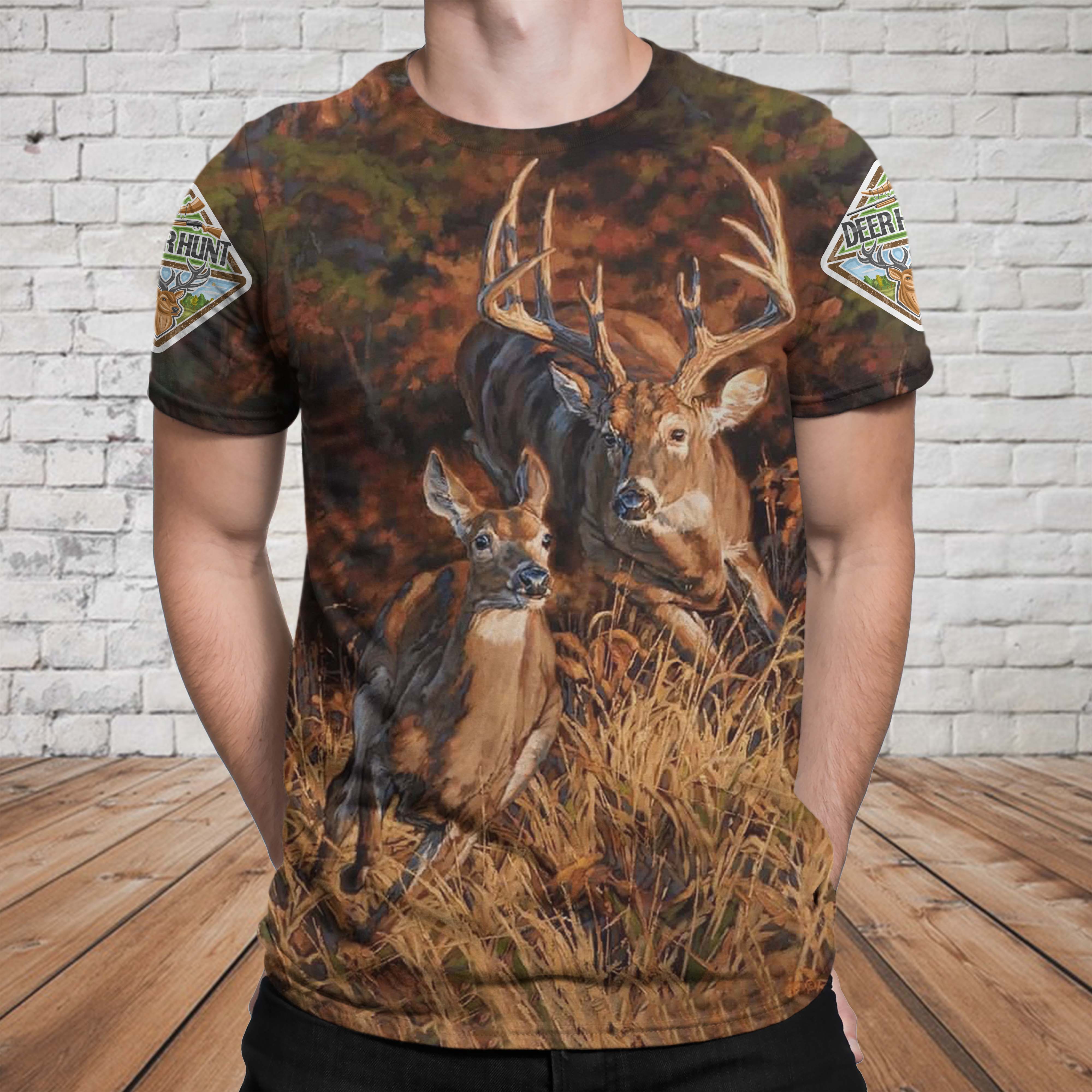 Deer Hunting 3D T-Shirt 06398