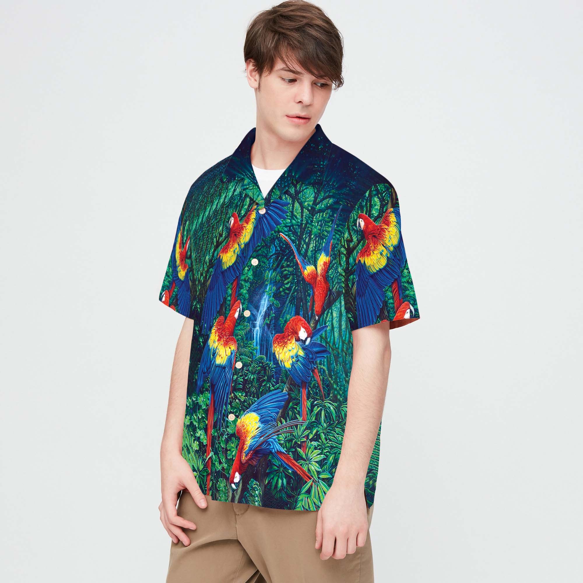 Parrots Jungle Hawaiian Shirts 06649