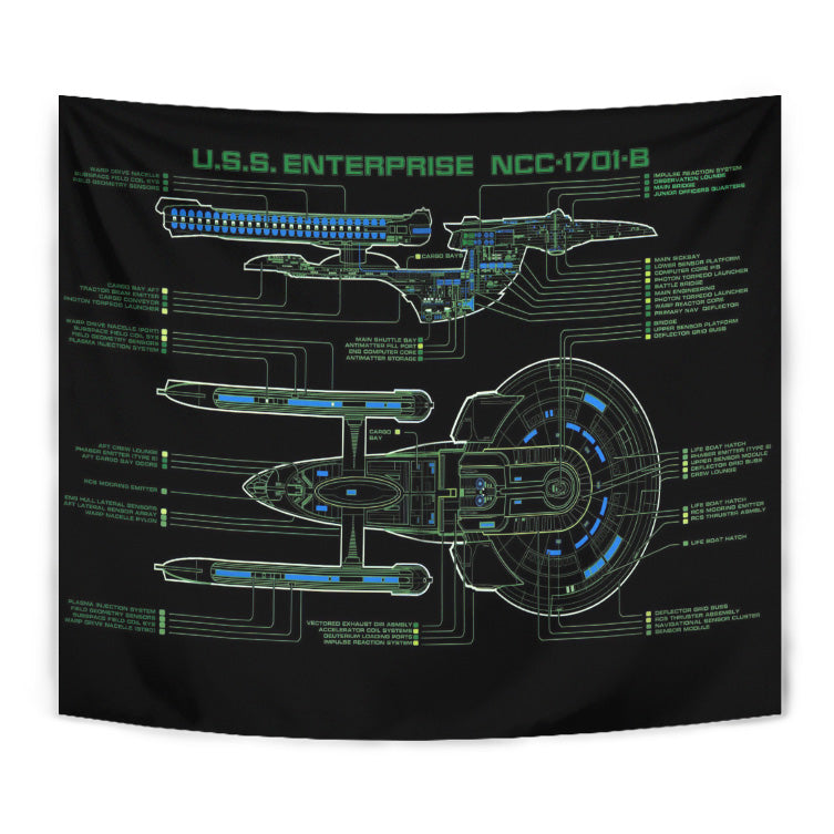 ST U.S.S.Enterprise NCC-1701 Tapestry 06195