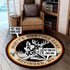 Personalized Hunting Camp Round Mat 06414