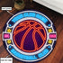 Personalized Basketball Round Mat 08011