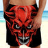 Red Evil Skull Beach Shorts 06228