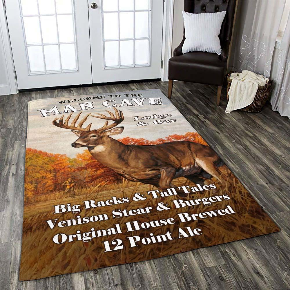 Welcome to the Man Cave Area Rug 06593