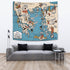 Map of Greek Mythology Tapestry 06061