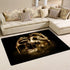 Gold Melting Skull Area Rug Carpet 04913