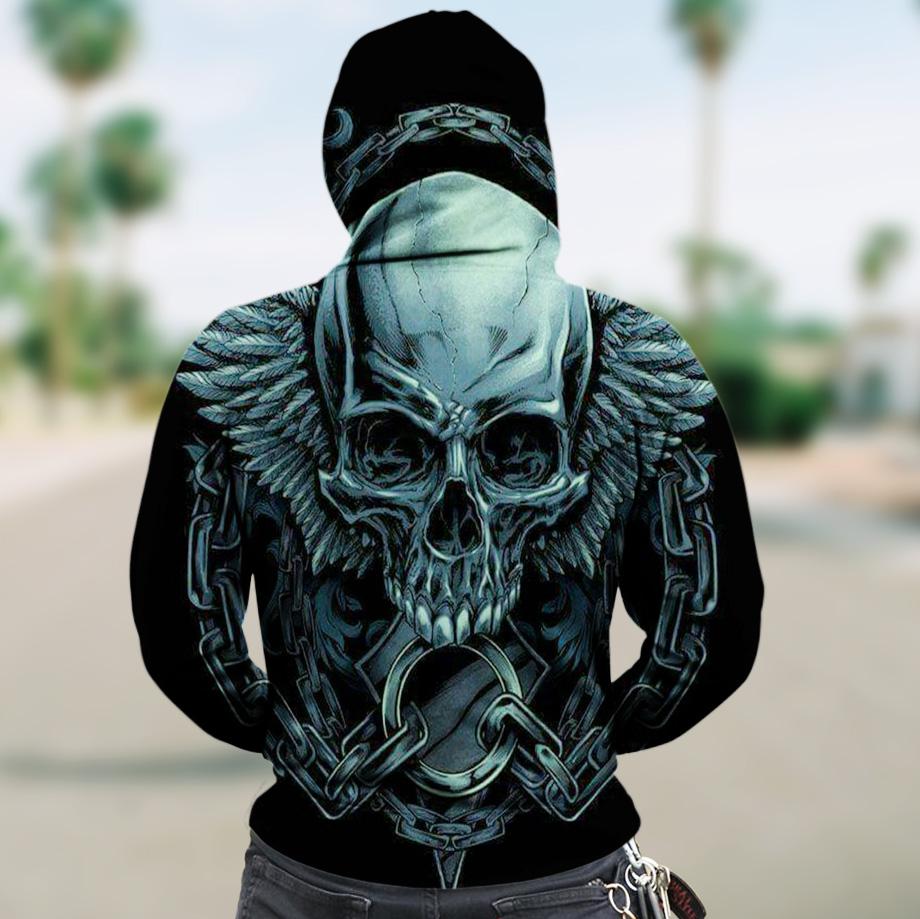 3D Zip Hoodie_Winged Skull