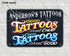 Personalized Tattoo Horizontal Metal Sign 09341