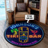 Tiki Bar Personalized Round Mat 06616