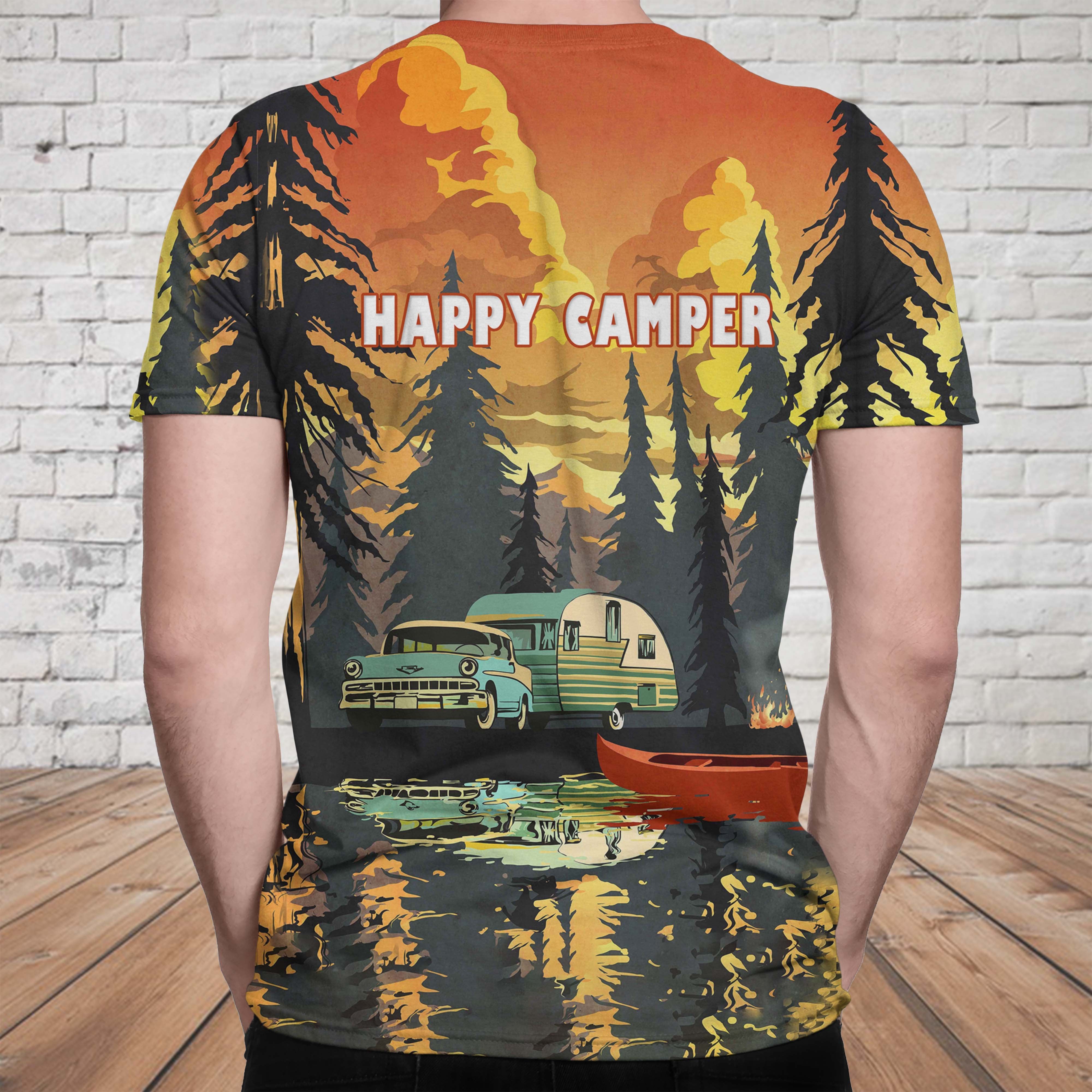 Happy Camper 3D T-Shirt 06520
