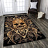 Skull Gothic Area Rug Carpet 04825