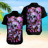 Skull 3D Combo Beach Shorts and Hawaii shirt 09893
