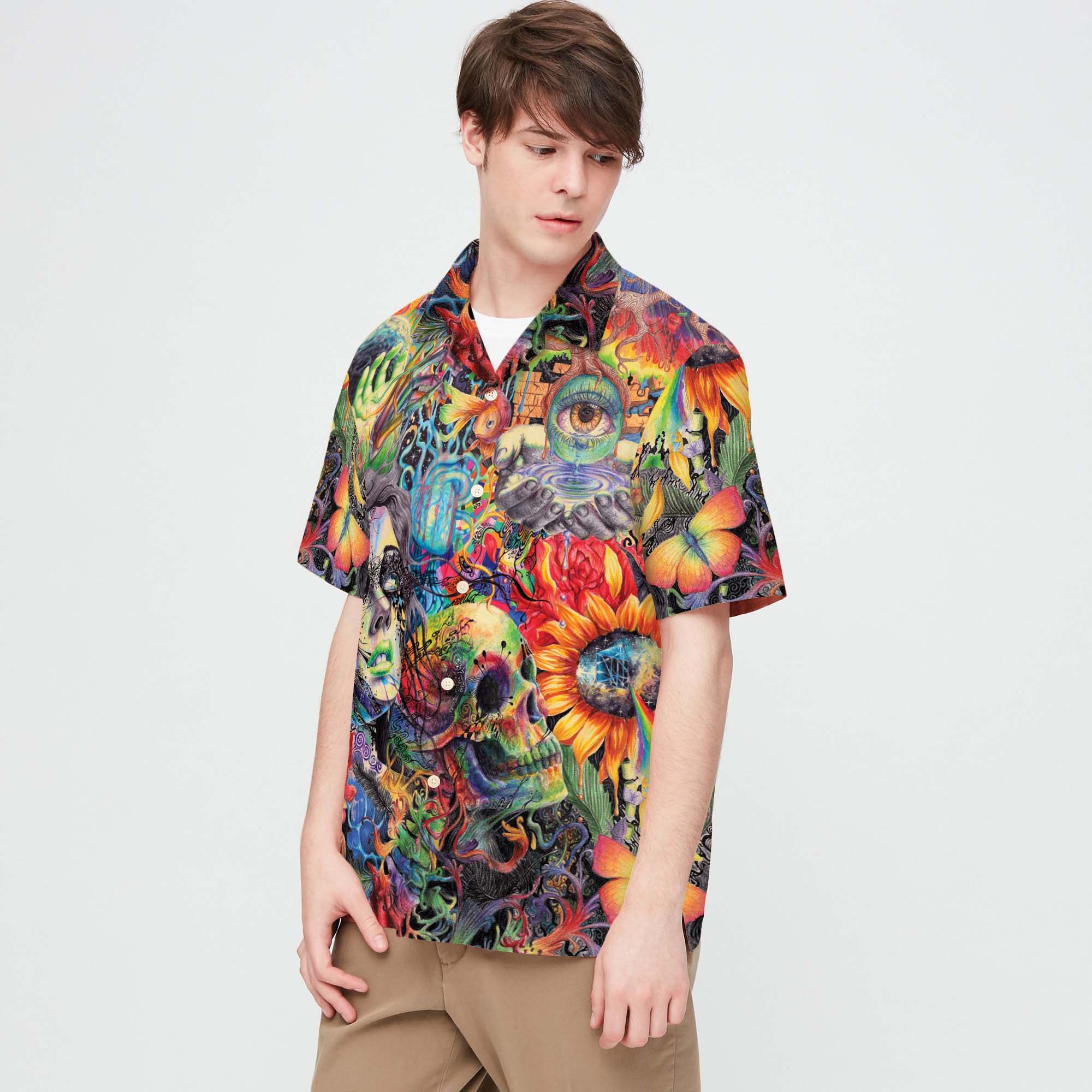 Skull Colorful Hawaii shirts 06608