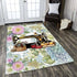 Sewing Quilting Flower Area Rug 07415