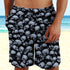 Skull Gothic Pattern Beach Shorts 05057