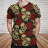 Roses with Skull 3D T-Shirt 06139