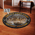 Personalized Deer Camp Hunting Round Mat 06409