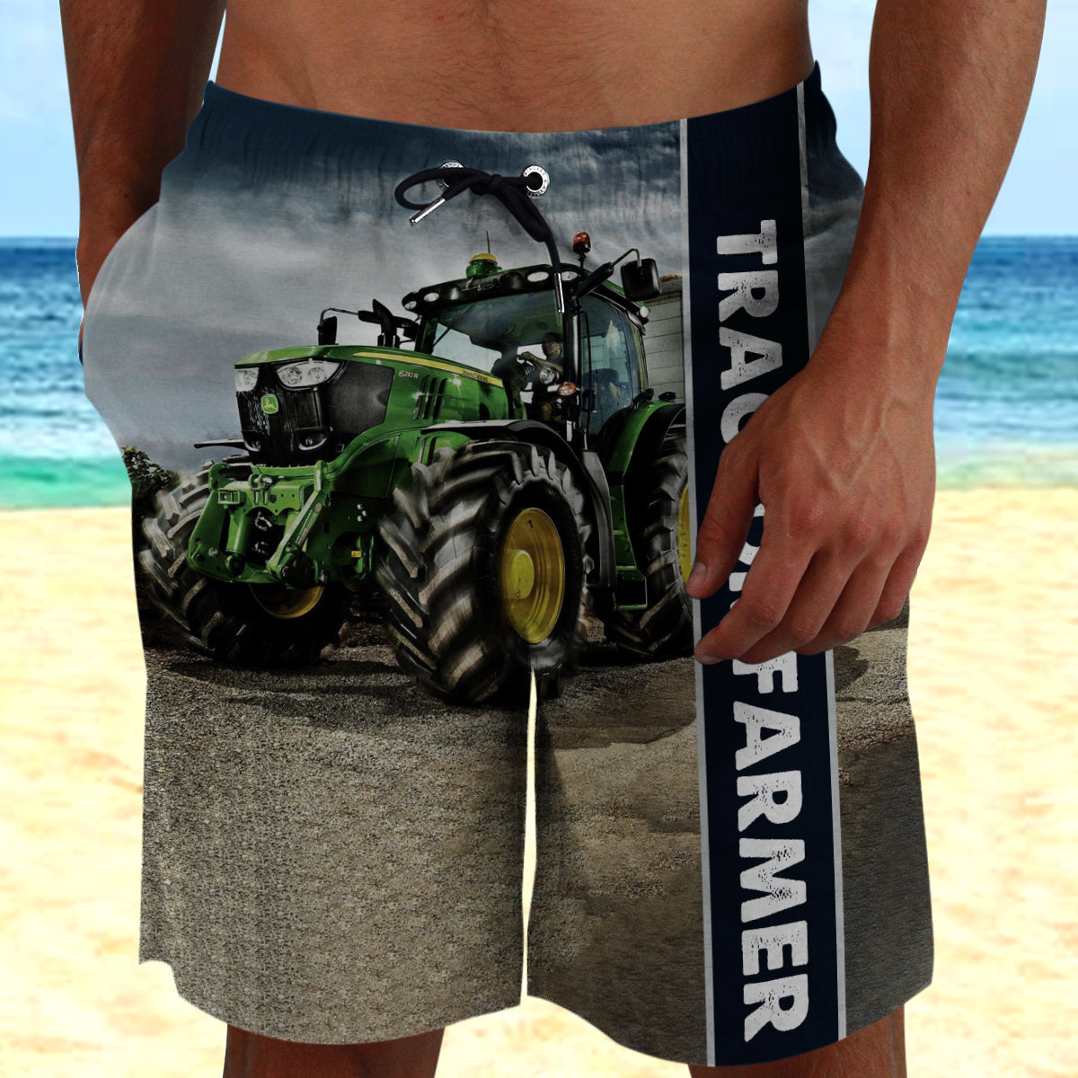 Personalized Tractor Art Shorts 06405