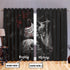 Personalized Skull Couple Window Curtain 08966