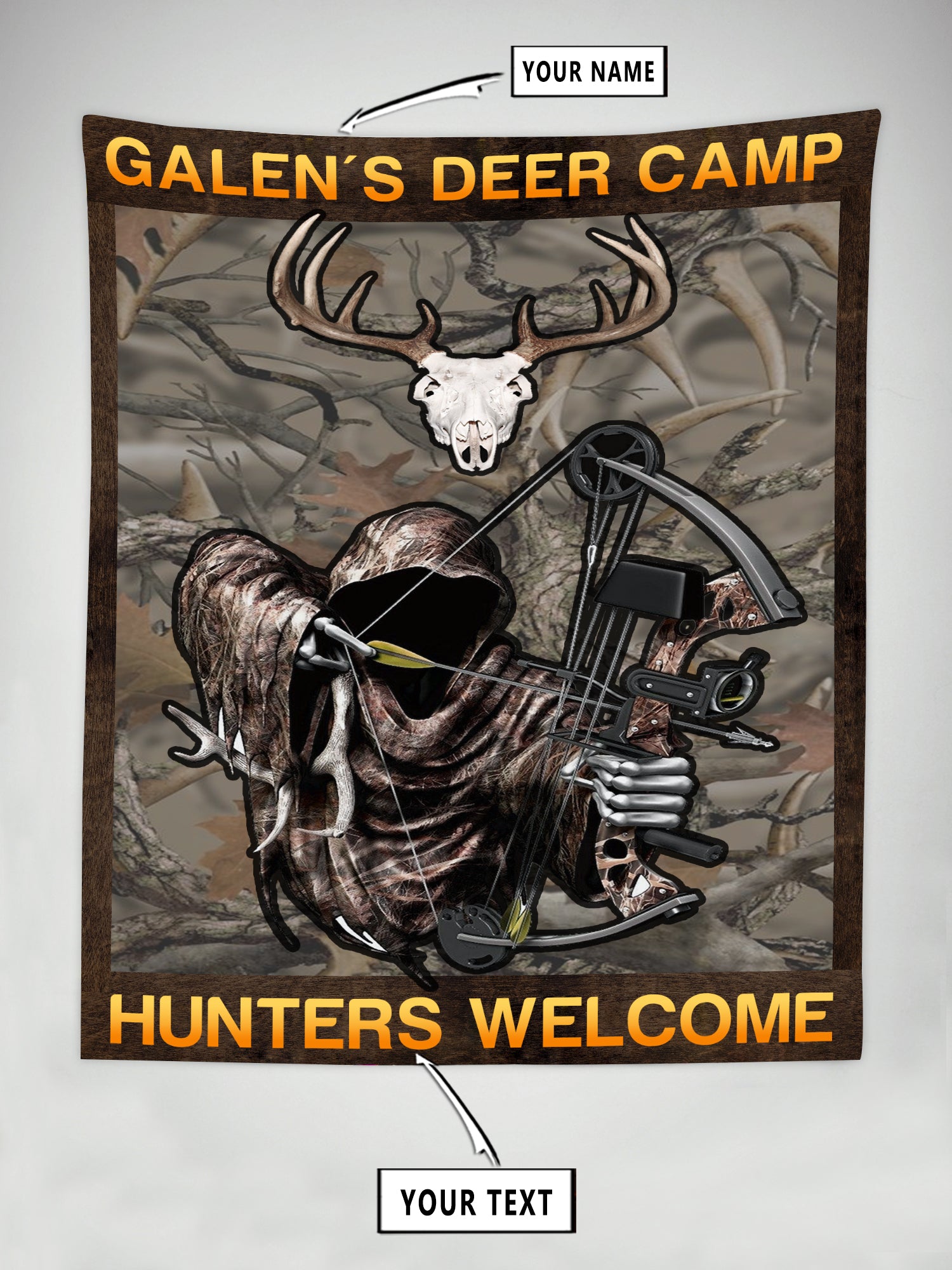 Deer Hunting Tapestry 09847