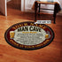 Man Cave Rule Beer Round Mat 06985