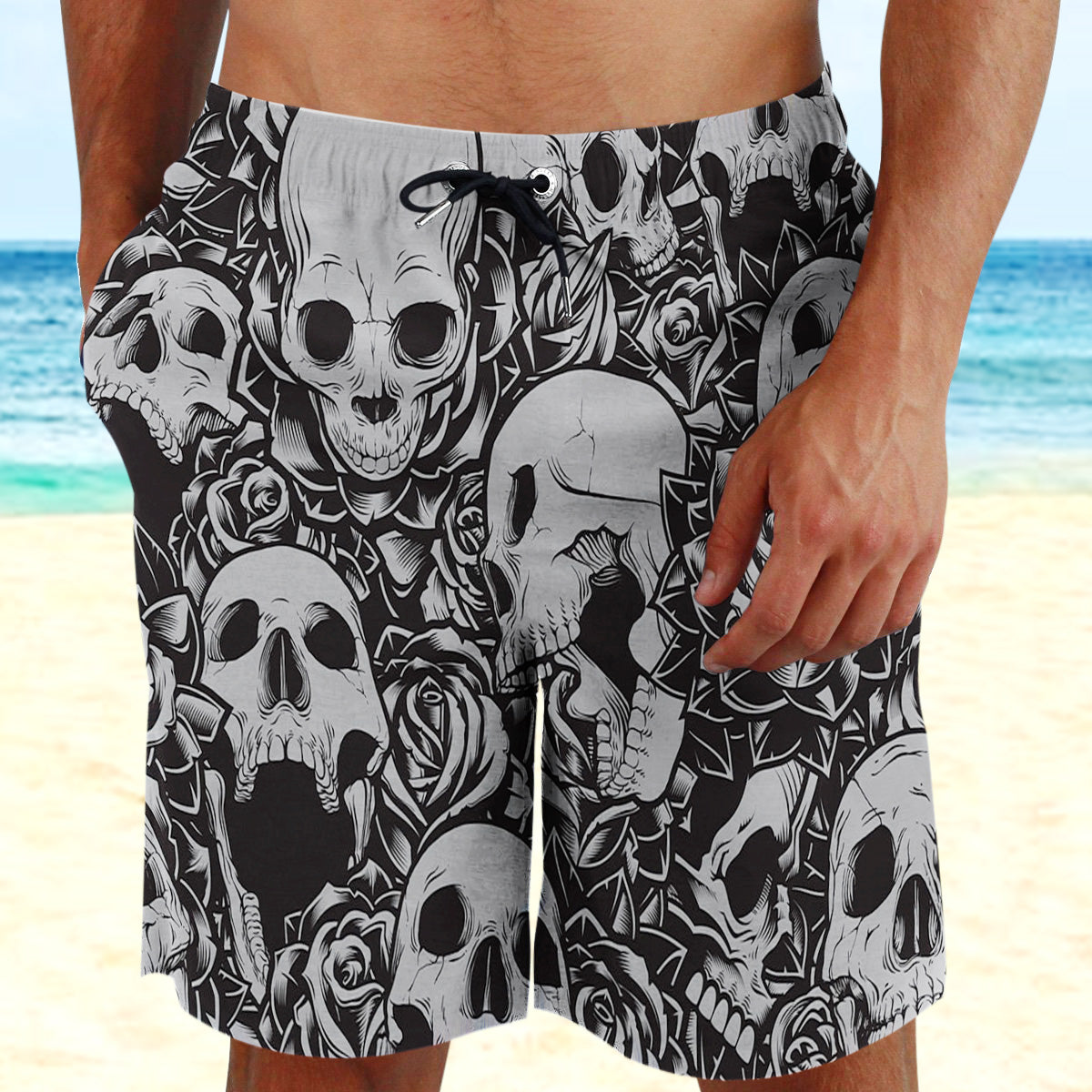Skull Beach Shorts 04956