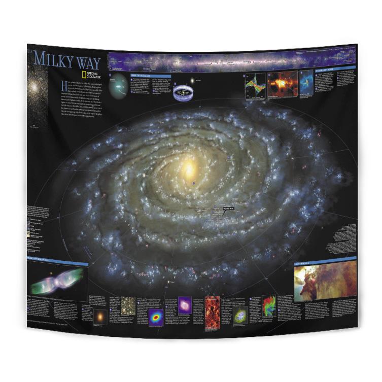 Milky Way Map Tapestry 06084