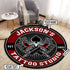 Personalized Tattoo Machine Studio Round Mat 07917