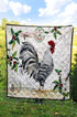 Farm Rooster Quilt Blanket 07371