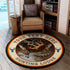 Personalized Hunting Lodge Round Mat 06829