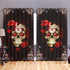 Roses with Skull Window Curtain 08290