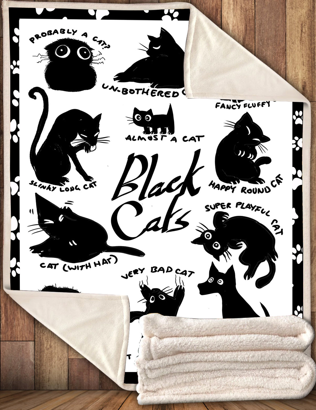 To many Black Cats Blanket 06035