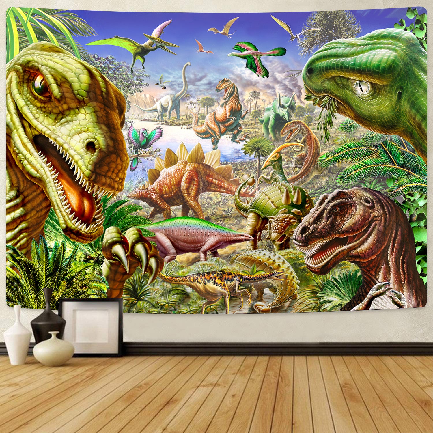 Dinosaur Tapestry Wall Art Children’s Room 04894