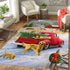 Red Truck Christmas tree Area Rug 07081