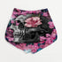 Skulls and Flowers Combo Tank Top and Women Shorts 08841