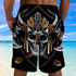 Viking With Skull Beach Shorts 08240