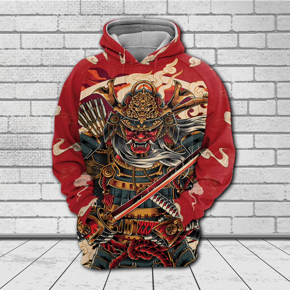 Japanese God Samurai Warrior Hoodie 10199