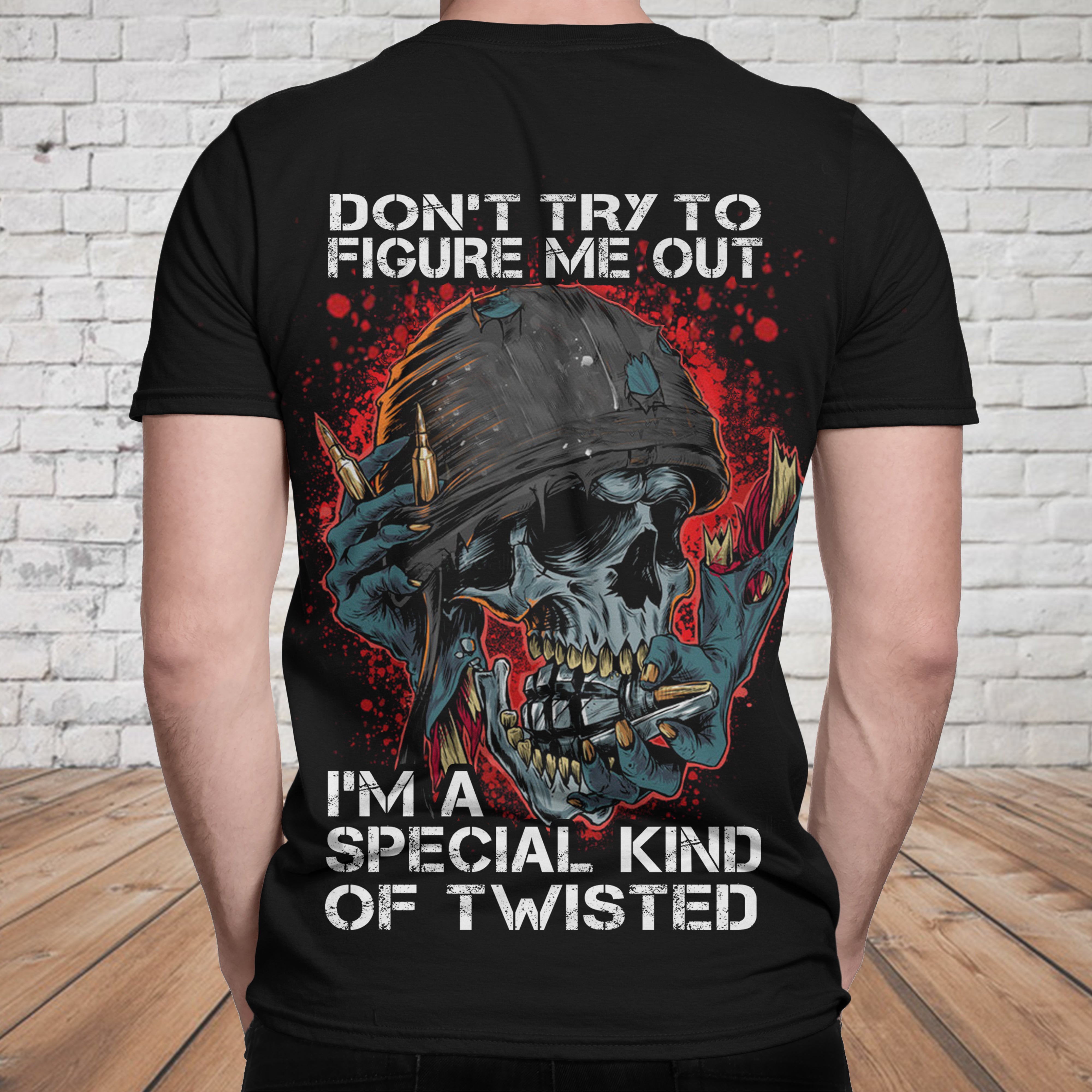 Skull 3D T-shirt_I'm Special Kind of Twisted