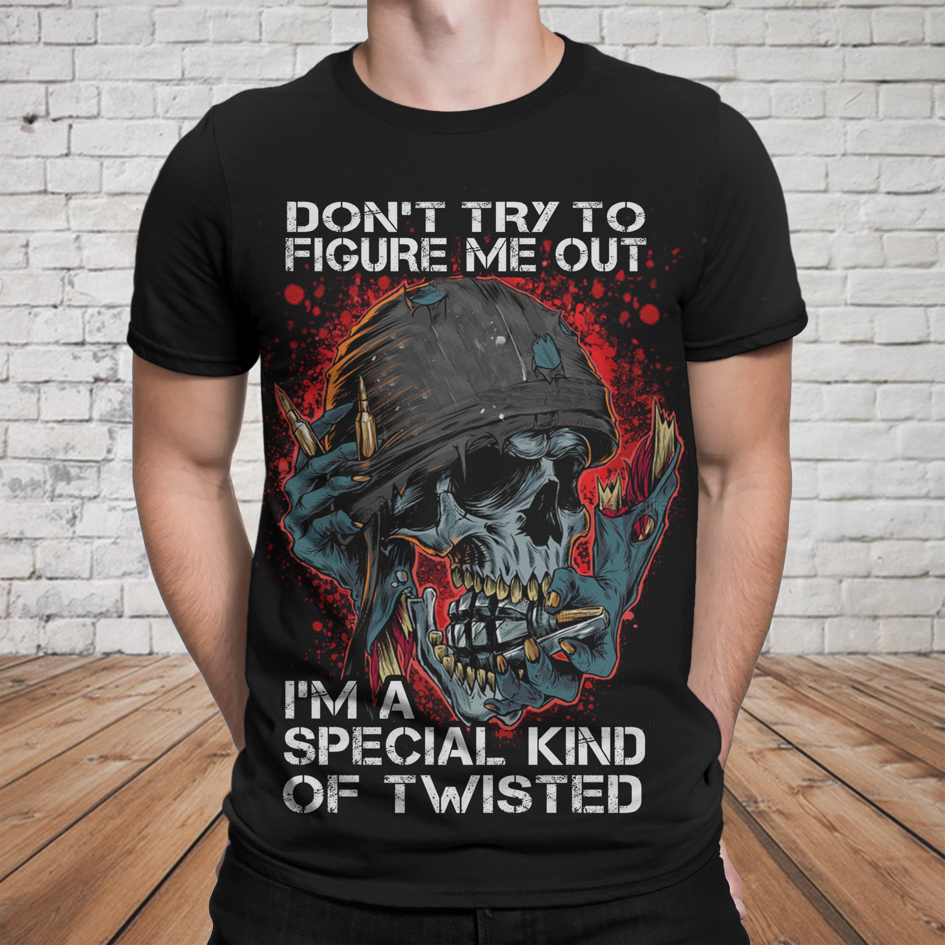 Skull 3D T-shirt_I'm Special Kind of Twisted
