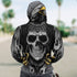 Skull 3D Zip Hoodie_Eagle skull