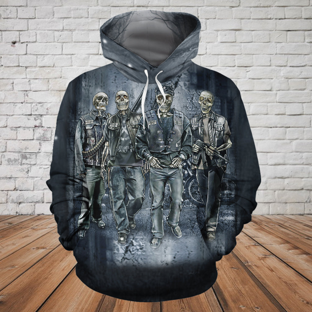 Skull 3D Hoodie_The Gang