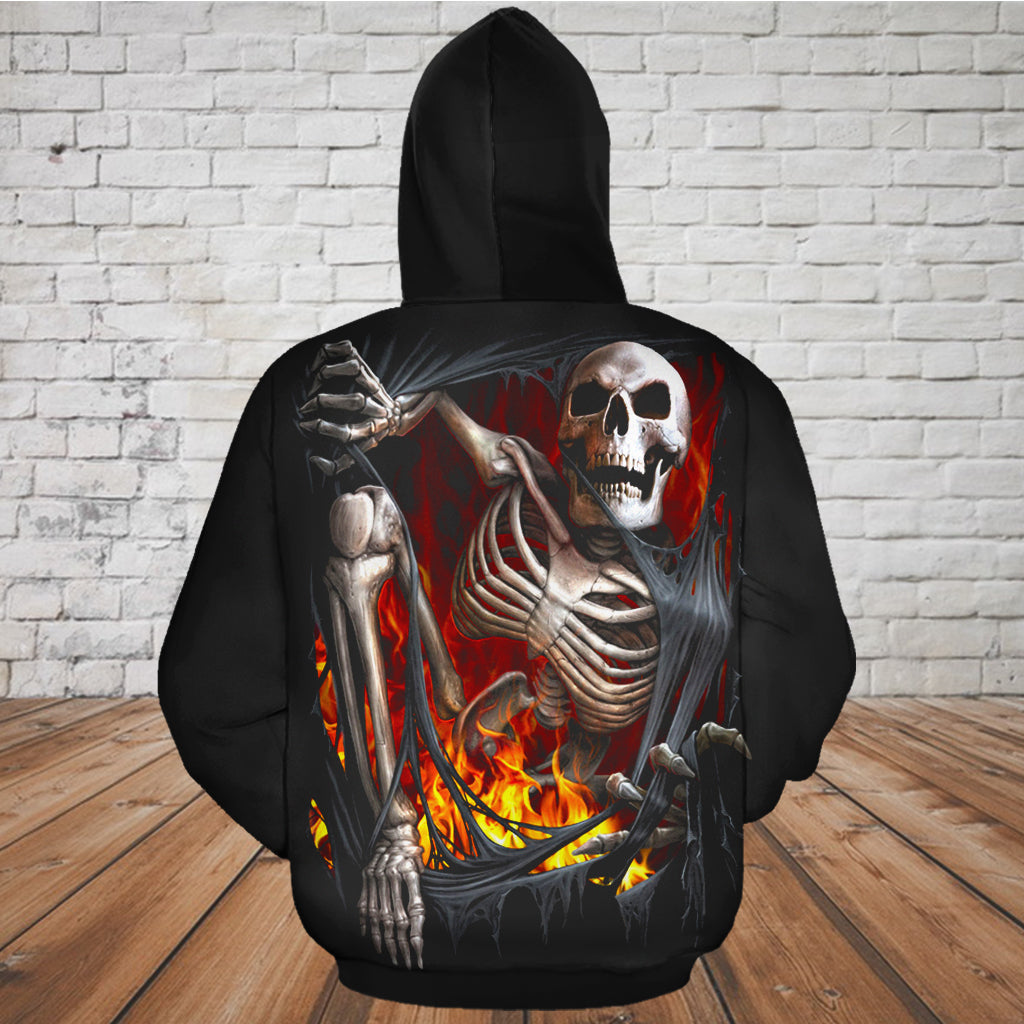 Skull 3D Hoodie_Get Out of The Hell