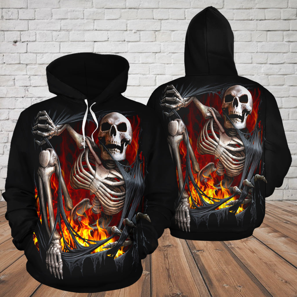 Skull 3D Hoodie_Get Out of The Hell
