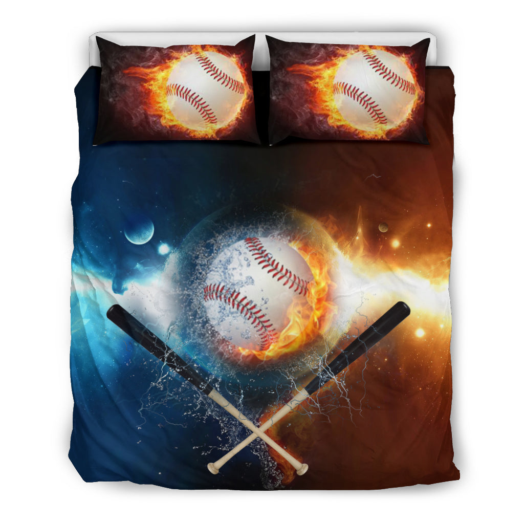 Baseball Bedding_Ball and Water and Fire